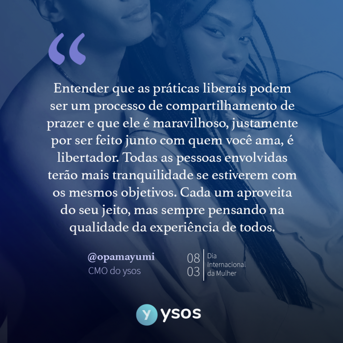 Mulheres Livres: Compartilhamento de prazer com parceria