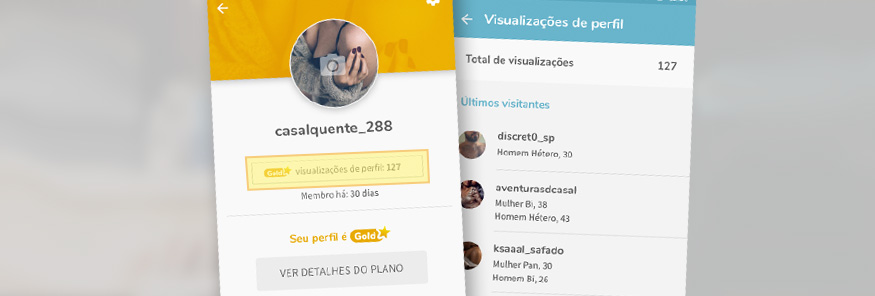 Golds podem ver quem visitou perfil e navegar anonimamente