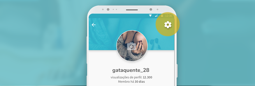 Navegação mais clean! Configurações no perfil