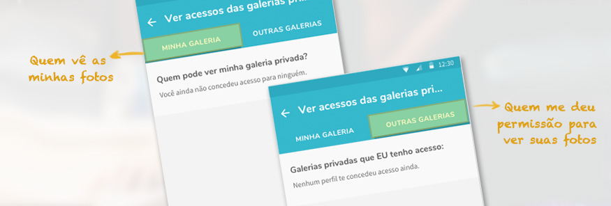 Acesso às galerias