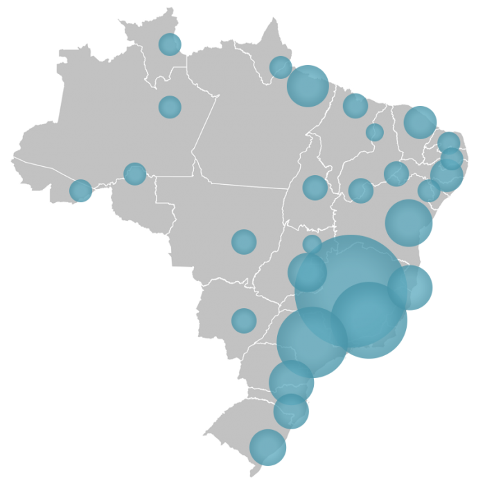 ysos mapa do app de swing em São Paulo